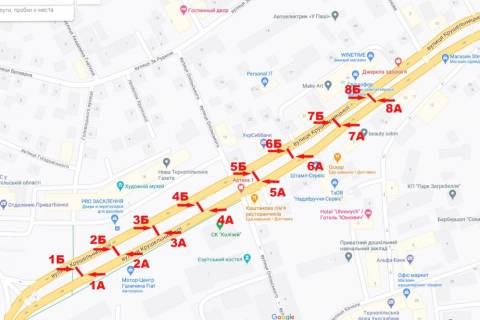 Citylight B in Ternopil Krusel'nic'ka,14 scheme