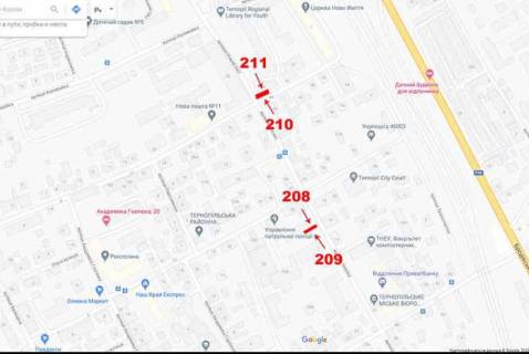 Citylight A in Ternopil st.O.Teligi Novij Svit scheme
