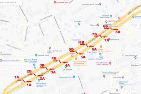 Citylight A in Ternopil Krusel'nic'ka,33 scheme