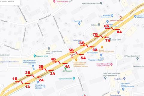 Citylight B in Ternopil Krusel'nic'ka,10 scheme