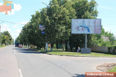 Billboard A in Pryluky, 6x3  Priluki, st. Kievskaa 108 ( st.Kievskaa- Kozac'a) Photo 1