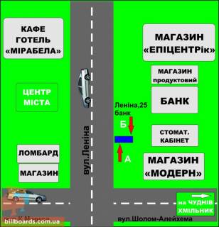 Citylight A in Berdychiv Zitomirskaa, 25 (Avtozvuk) scheme