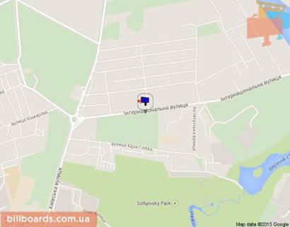 Billboard A in Uman, 3х6  st. Internacional'naa,  naprotiv 49 No4 scheme
