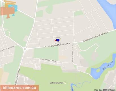 Billboard A in Uman, 3х6  st. Internacional'naa,  naprotiv 55 No5 scheme