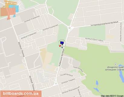 Billboard B in Uman, 3х6  st. Kievskaa -naprtiv vhoda v DP Sofievka scheme