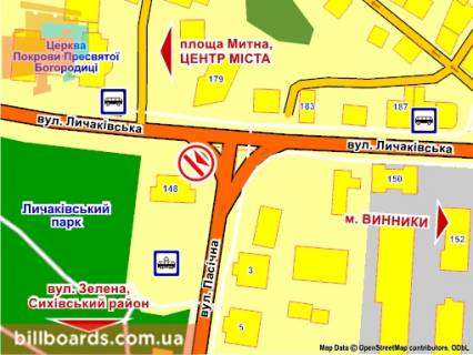 Scrolller, Scroll B in Lviv st. Licakivs'ka - Pasicna, rozmir 2,3 h 3,2 m skroll - 130284 scheme