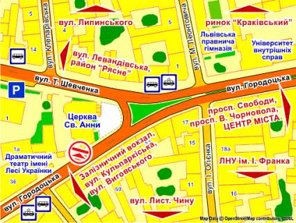 Scrolller, Scroll B in Lviv st. Gorodoc'ka, 32, rozmir 2,3 h 3,2 m skroll - 193100 scheme
