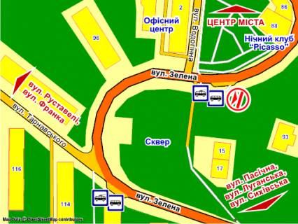 Scrolller, Scroll A in Lviv st. Zelena, 91-93, rozmir 2,3 h 3,2 m skroll - 193126 scheme