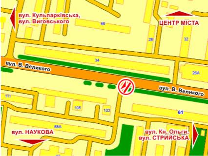 Scrolller, Scroll A in Lviv st. V. Velikogo, 61, rozmir 2,3 h 3,2 m skroll - 193137 scheme