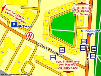 Scrolller, Scroll B in Lviv st. Saharova,45 ( bila Fursetu), rozmir 2,3 h 3,2 m skroll - 193145 scheme