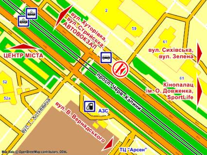 Scrolller, Scroll A in Lviv av. Cerv. Kalini (navproti bud. 61, bila zupinki ), misce 2, rozmir 2,3 h 3,2 m, skroll - 176626 scheme