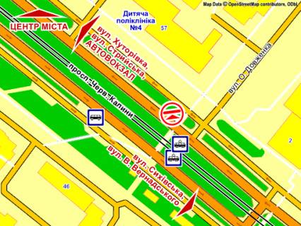 Scrolller, Scroll A in Lviv av. Cerv. Kalini (navproti bud. 57, bila perehodu ), misce 3, rozmir 2,3 h 3,2 m, skroll - 176627 scheme