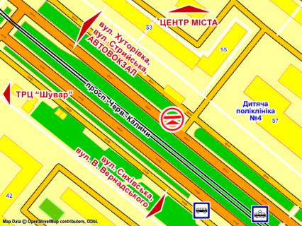 Scrolller, Scroll A in Lviv av. Cerv. Kalini (navproti bud. 57, bila perehodu ), misce 4, rozmir 2,3 h 3,2 m, skroll - 176628 scheme
