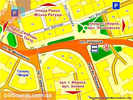 Scrolller, Scroll A in Lviv pl. Galic'ka (parna storona) skroll - 130461 scheme