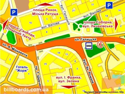 Scrolller, Scroll A in Lviv pl. Galic'ka (parna storona) skroll - 130462 scheme