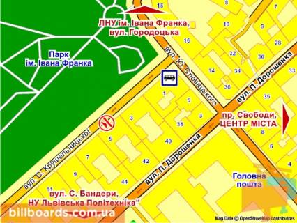 Citylight A in Lviv st. Krusel'nic'koi, 5, misce 3 scheme