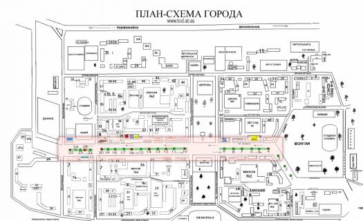 Citylight A in Yuzhnoukrainsk av. Nezavisimosti7, Magazin "ATB", raspolozen pered perekrestkom i pesehodnym perehodom. DK scheme