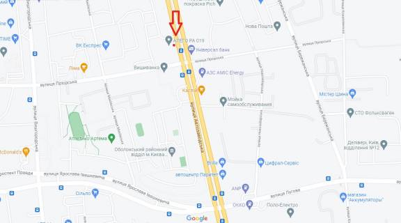 Prismatron, Prism A in Kyiv, 6х3  st. Avtozavods'ka, 39 - 443307 scheme