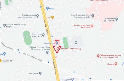 Prismatron, Prism A in Kyiv, 6х3  bul'v. Perova, 18 - 322577 scheme