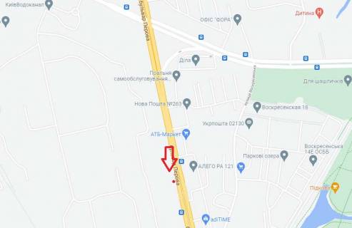 Billboard A in Kyiv, 6х3  bul'v. Perova, navproti b. 6 scheme