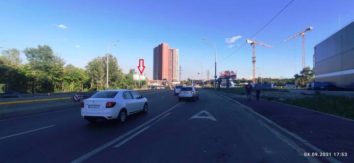 Billboard B in Kyiv, 6,20х3,15  Naberezno-Ribal's'ka naproti Epicentru Photo 1