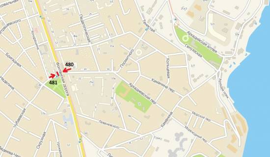 Prismatron, Prism A in Odessa, 3х6  st. Cubaivs'ka, 1/7 (navproti) - 7-a st. V. Fontanu (prizma) - 301925 scheme