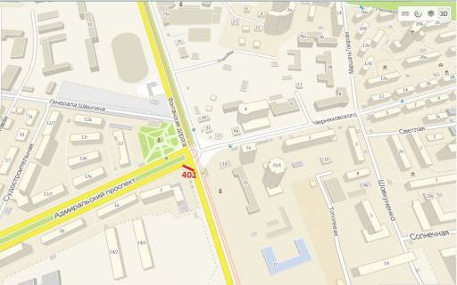 Prismatron, Prism A in Odessa Fontanskaa dor. - pr-t Admiral'skij, 1 (sh. 6) (levaa) (Prizma) - 401699 scheme