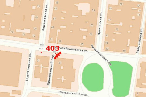 Scrolller, Scroll A in Odessa, 2.32*3.14  вул.Пантелеймонівська, 19 - пер.Привокзальний (управління Ж/Д)  - 615537 scheme