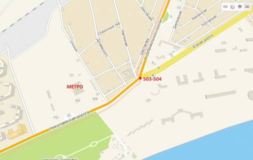 Prismatron, Prism A in Odessa, 3х6  Nikolaevskaa doroga - Uznaa doroga (Prizma pravaa) - 136441 scheme