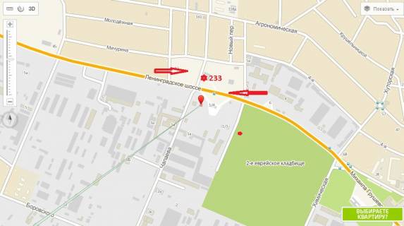 Billboard A in Odessa, 3х6  Leningrads'ke sosse, 7 (navproti) scheme