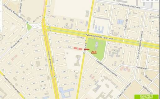 Billboard A in Odessa, 3х6  st. Krasnova, 4 (naprotiv) scheme