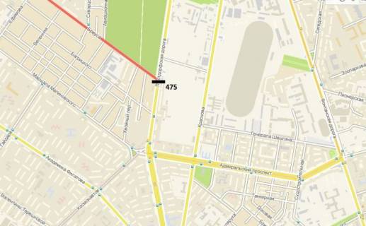 Billboard A in Odessa scheme