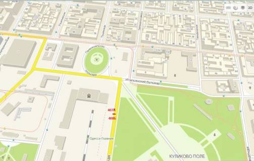 Billboard B in Odessa scheme