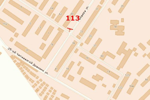 Billboard B in Odessa, 3х6  st. Gen. Visnevs'kogo - st. Gajdara, 60 scheme