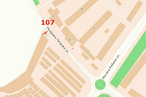 Billboard B in Odessa, 3х6  st. Gen. Petrova, 48-A scheme