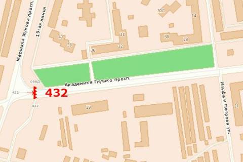 Prismatron, Prism A in Odessa, 3х6  prosp. Akademika Glusko, 29-A / prosp. Marsala Zukova (prizma) - 301890 scheme