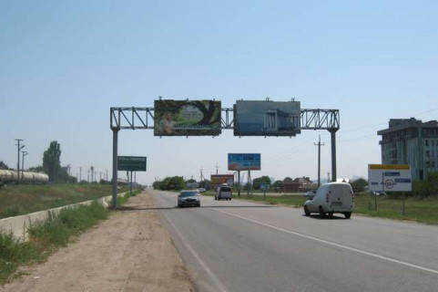 Billboard B in Odessa, 3х6  N04 Odesa-Cornomors'k km16+320m (Ribport) (z mista liva) Photo 1