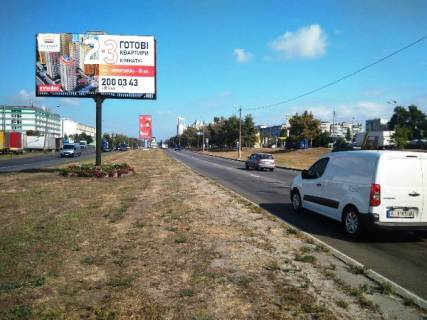 Billboard A in Kyiv, 3х6  st. Bogatyrskaa (razdelitel', iz centra) zavod "Obolon'" (A) Photo 1