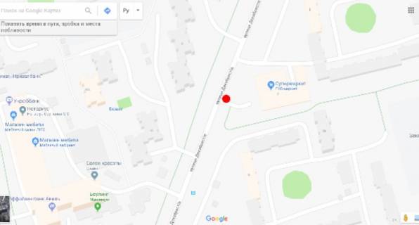 Prismatron, Prism A in Kyiv, 3х6  st.Dekabristov 7, v storoonu st.Arhitektora Verbickogo (EkoMarket) (prizma A2) - 189044 scheme