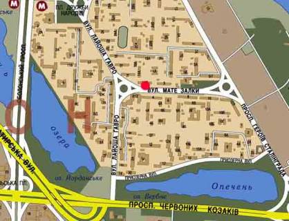 Billboard B in Kyiv, 3х6  st.Mate Zalki 1/12 (B) naprvlenie k prosp.Geroev Stalingrada, k "Sil'po" scheme