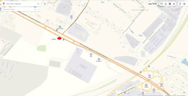 Billboard B in Kyiv, 3х6  Bol'saa okruznaa  3h12 m,1100 m.ot Zilanskogo mosta scheme