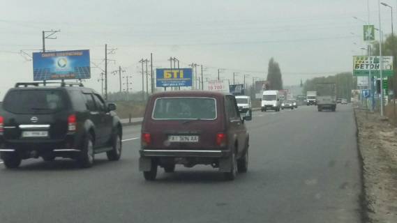 Billboard B in Kiev roads, 3х6  N-01 Novoobuhovskaa trassa 22 km 400 m Photo 1