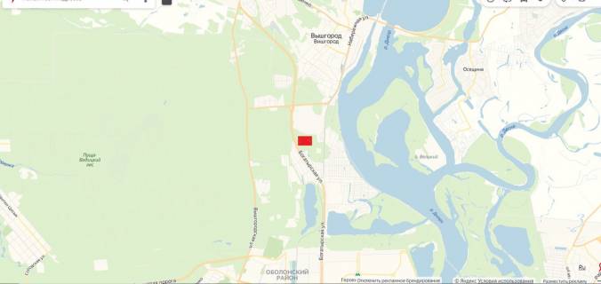 Billboard A in Kyiv, 3х6  st.Bogatyrskaa,za 400 metrov pered povorotom na g.Vysgorod (A) scheme