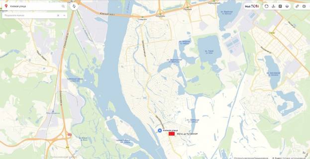 Billboard A in Kyiv, 3х6  Osokorki,st.Central'naa,vozle restorana Pioppo Nero    0 . 950 (A) scheme