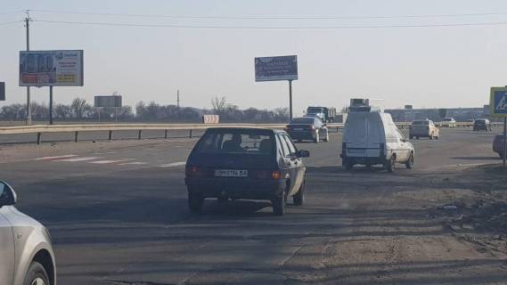 Billboard B in Brovary, 3х6  M-01. Kiev-Cernigov 27 + 300 (B) scheme