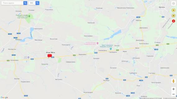 Billboard B in Kiev roads, 3х6  M-06 Zitomir-Kiev 44 km 980 m scheme