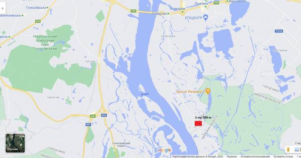 Billboard B in Kyiv, 3х6  Osokorki,st. Central'naa naprotiv st. Solnecnoj,v napravlenii Zoloce,Visenki  2 km. 500 m.(B) scheme