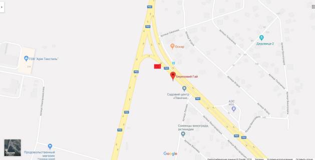 Billboard B in Vishgorod, 3х6  Vysgorod,naprotiv AZS VOG,vyezd s Bogatyrskoj za 170 m. do R-02 (B) scheme