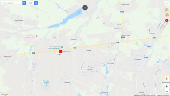 Billboard A in Lyubimivka, 3х6  M-06 Zitomir-Kiev 32 km 000 m scheme