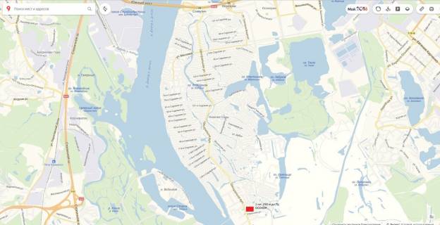 Billboard B in Kyiv, 3х6  Osokorki, st. Central'na, supermarket Fora 1.250 (B), z Kieva scheme